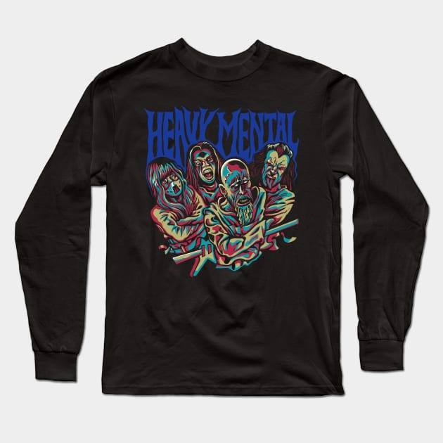 HEAVY MENTAL Long Sleeve T-Shirt by ugurbs